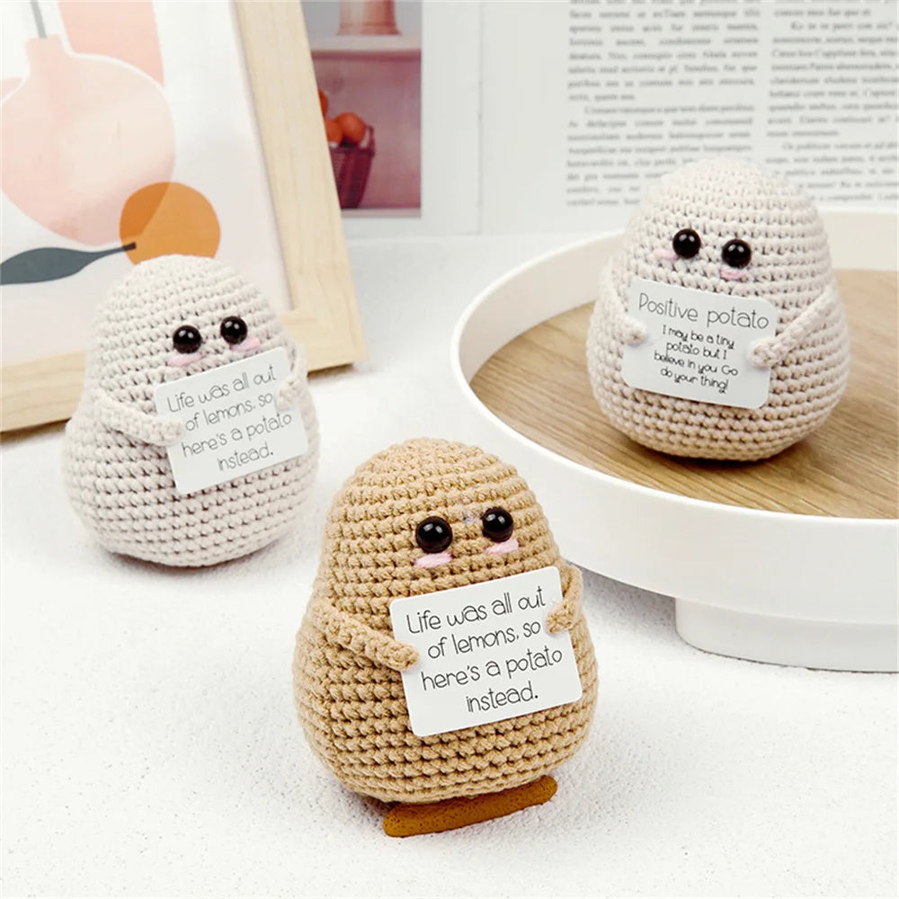 Handwoven Positive Energy Potato Doll – Handmade Home Decor & Perfect Christmas Gift