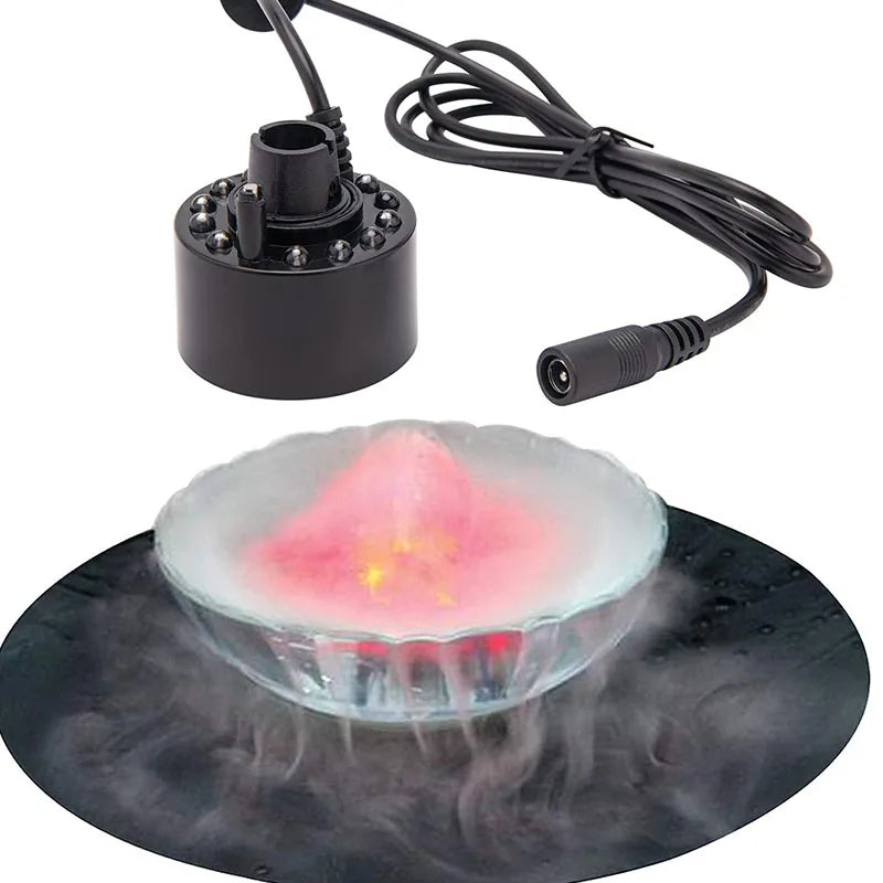 Halloween Mini Mist LED Pumpkin Fogger – Color-Changing Water Party Prop & Smoke Machine for Holiday Decor